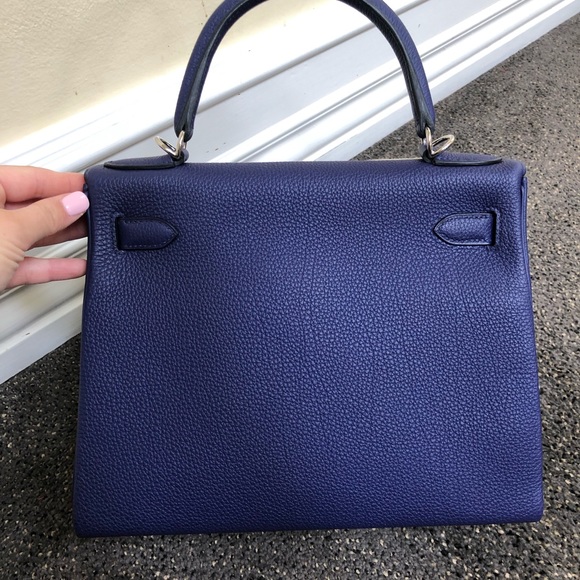 SOLD Hermes kelly 28 Togo bleu encre - Picture 5 of 7